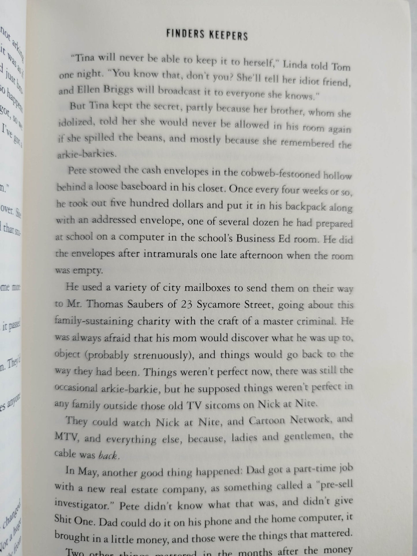 Finders keepers by Stephen King