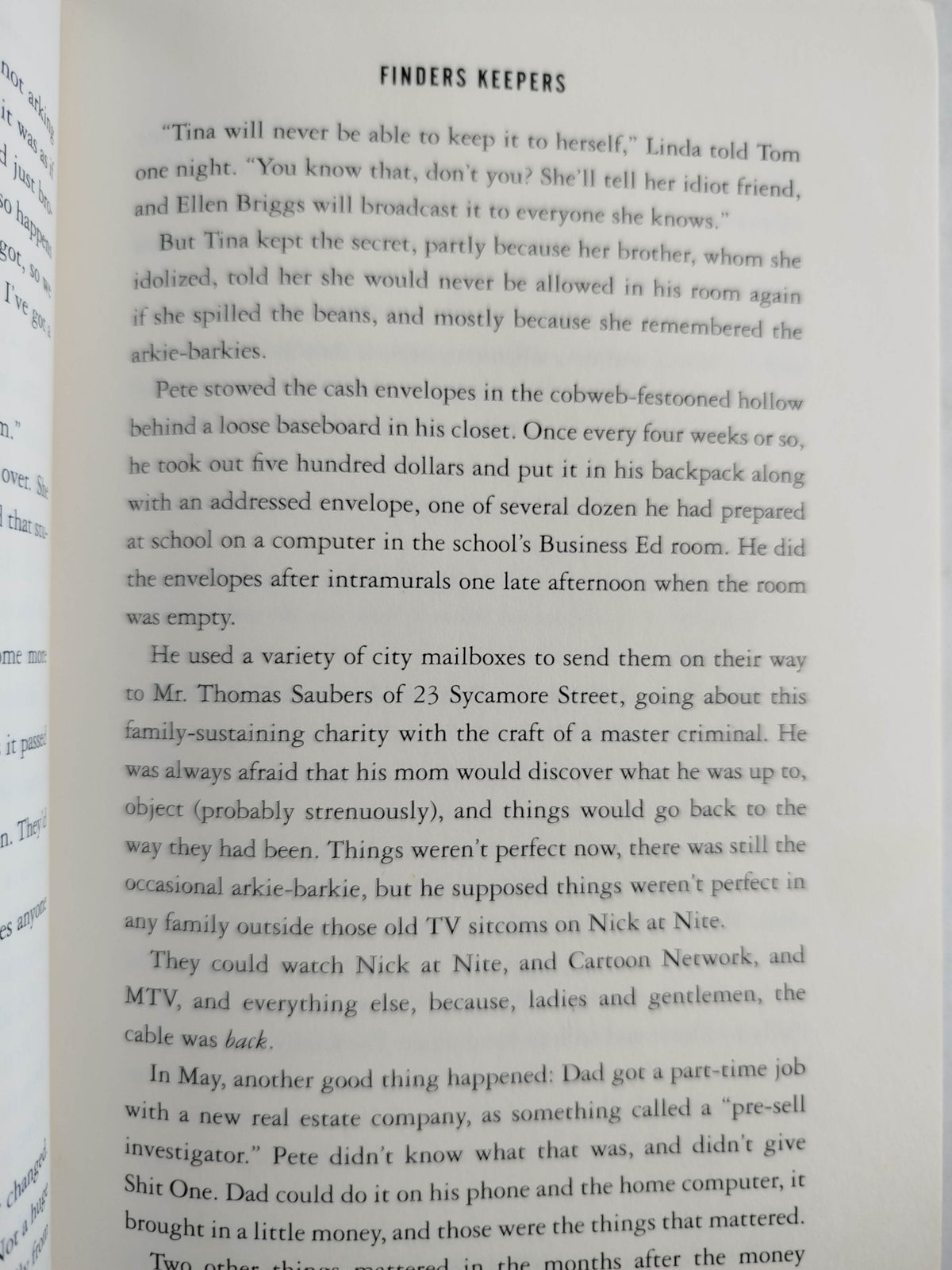 Finders keepers by Stephen King