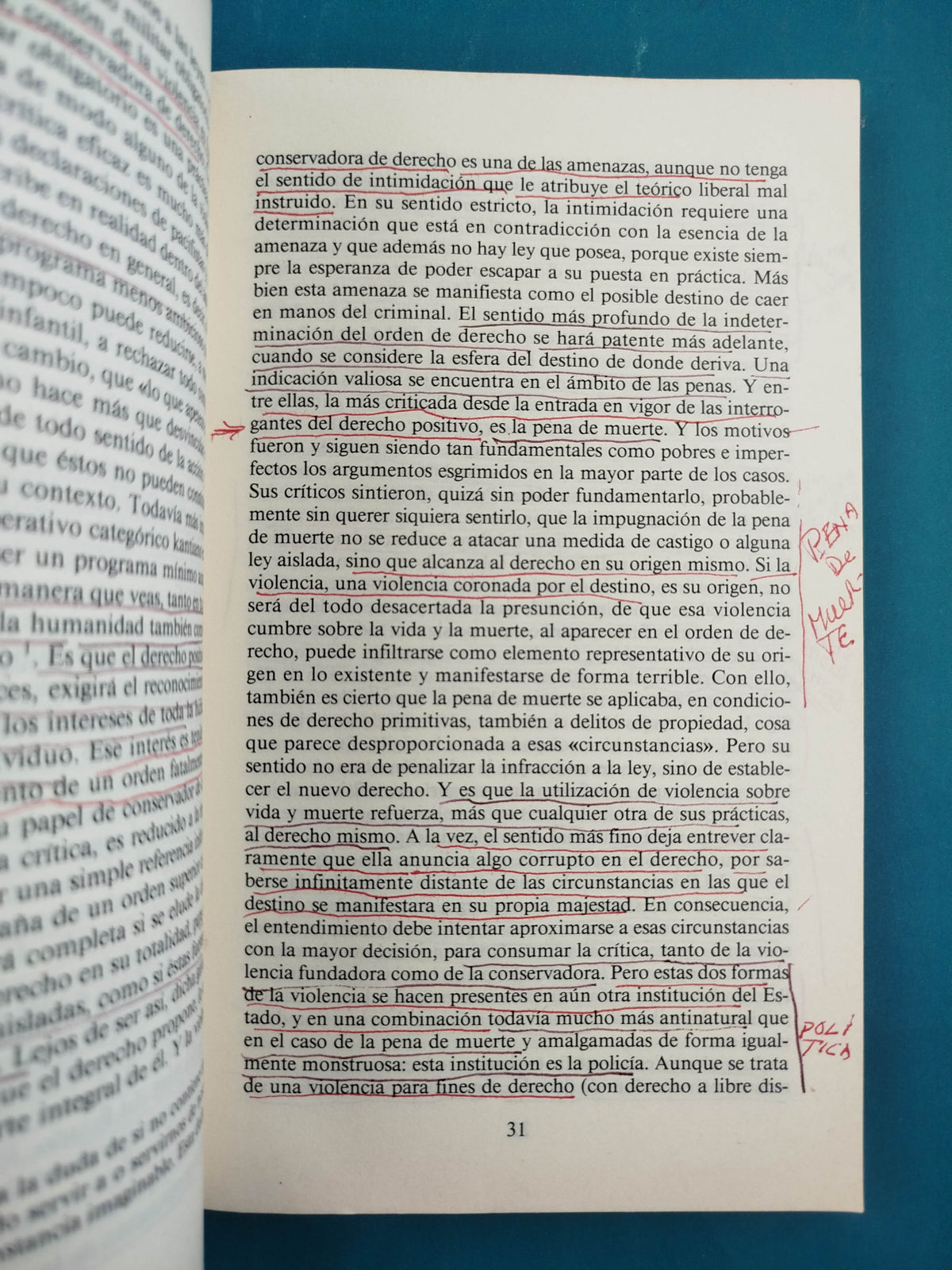 Para una critica de la violencia by Walter Benjamin