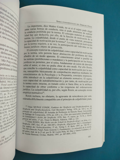 Temas fundamentales del derecho penal. 3 tomos