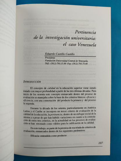 La Educación Superior en el Siglo XXI - Visión de America Latina y El Caribe ( 2 Tomos)