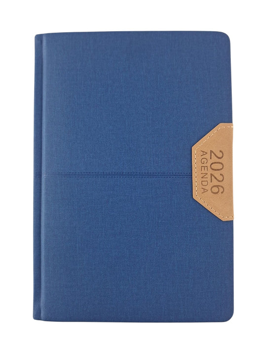 Agenda ejecutiva 2026 notebook azul