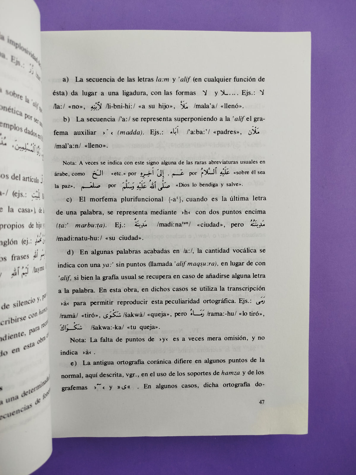 Gramática árabe by F. Corriente