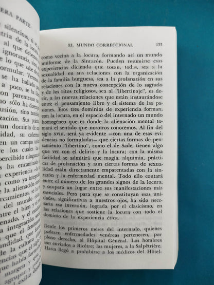 Historia de la locura en la época clásica 2 tomos
