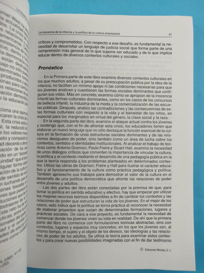 La inocencia robada juventud, multinacionales y política cultural by Henry A Giroux