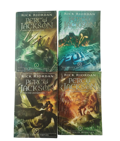 The complete Percy Jackson saga. 4 volumes by rick riordan