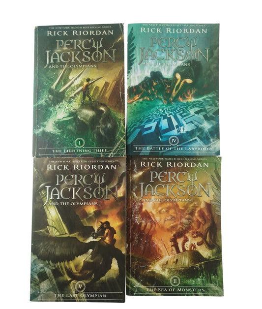 The complete Percy Jackson saga. 4 volumes by rick riordan