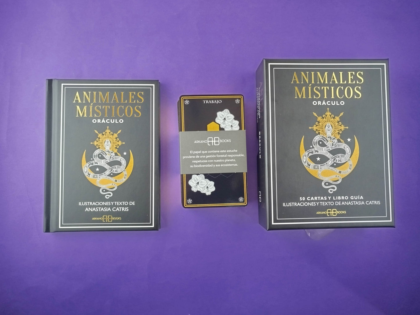 Animales místicos Oráculo 50 cartas y libro guía