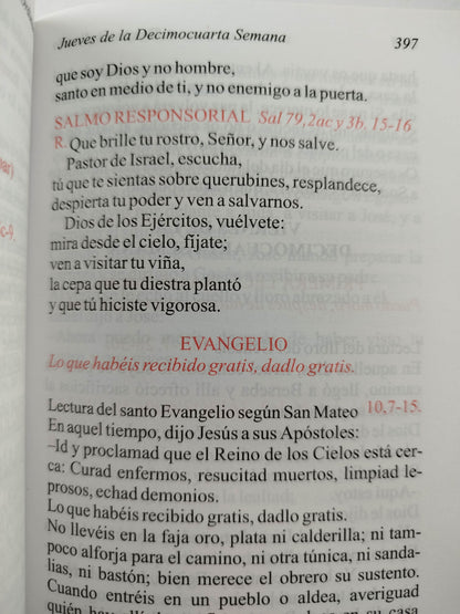 Misal diario para el pueblo católico II tomos semanas 1 a 17 by Cardenal Arturo Tabera Araoz