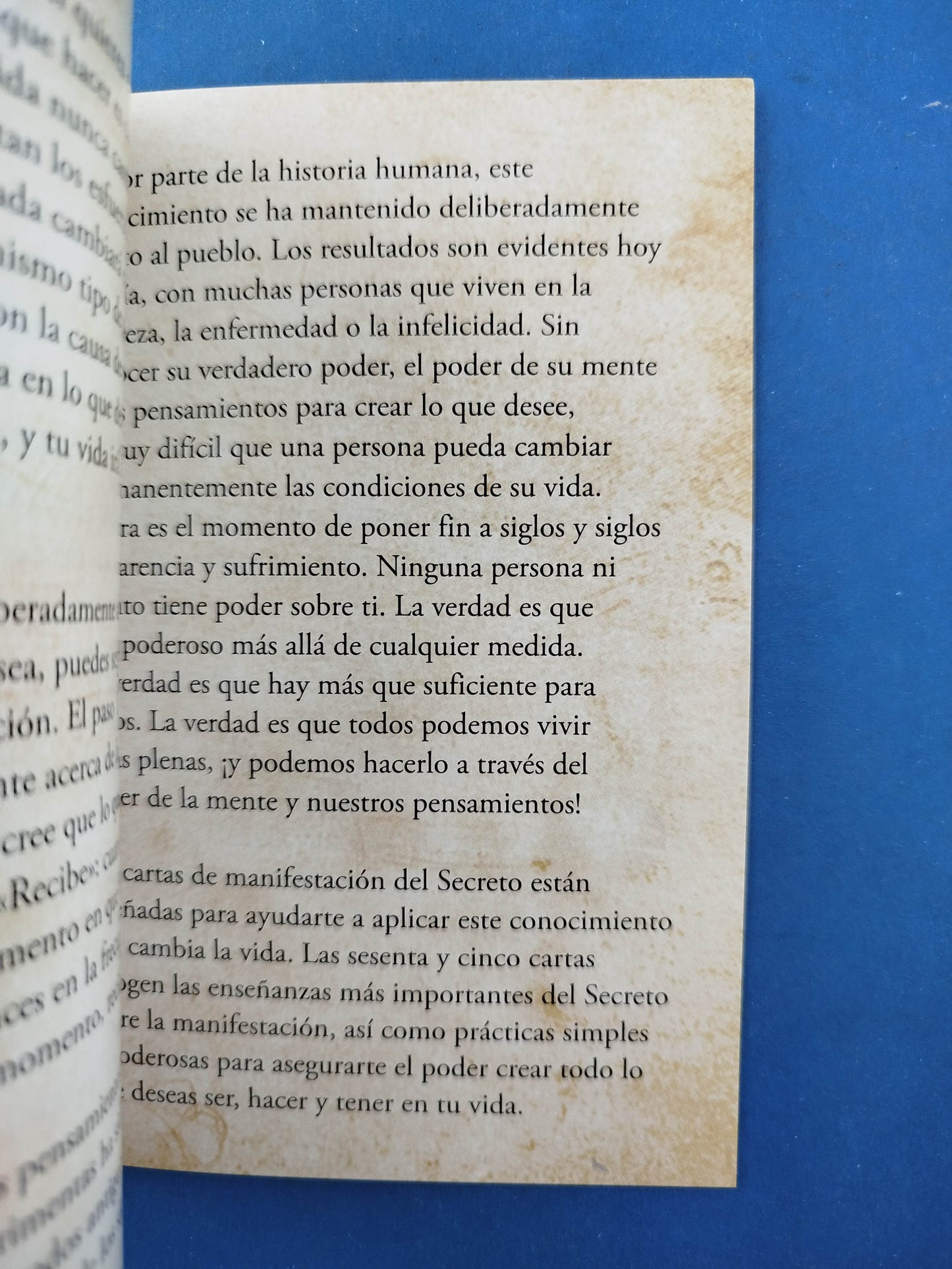 El secreto Cartas de manifestación