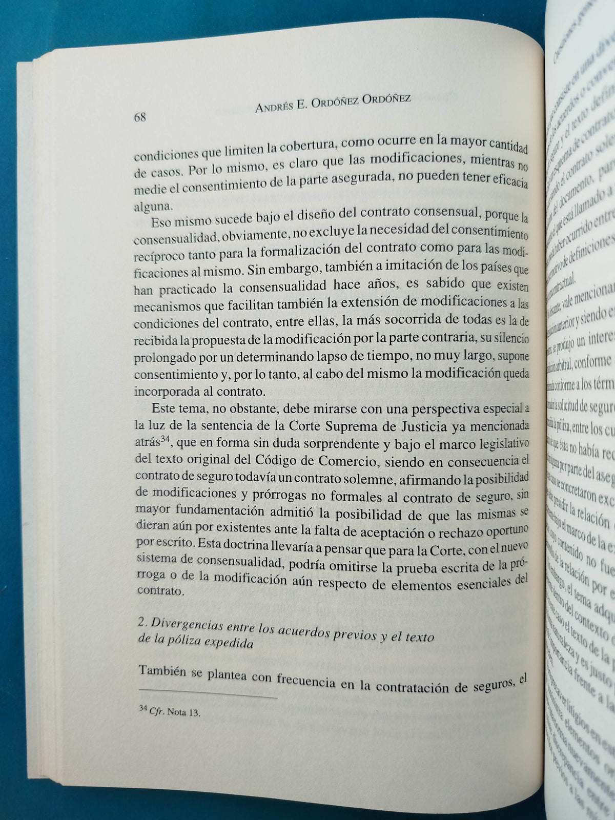 Cuestiones generales y caracteres del contrato by Andrés E Ordóñez
