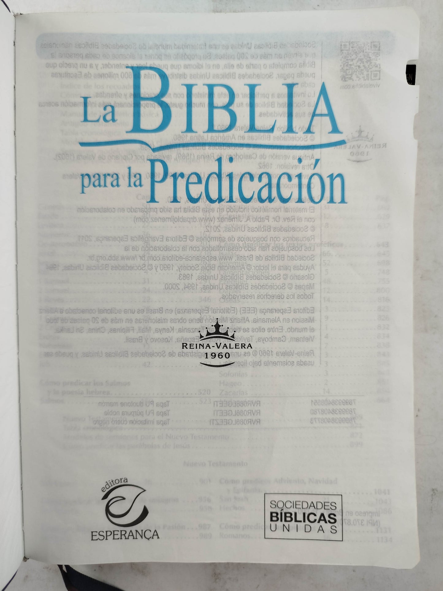 La Biblia para la Predicación