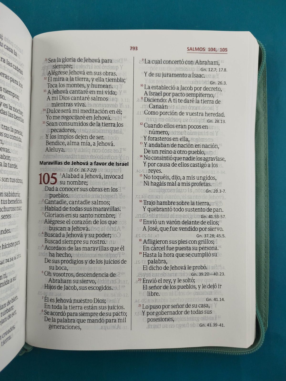 Biblia rvr 1960 Letra Gigante Verde Azul by Reina Valera 1960