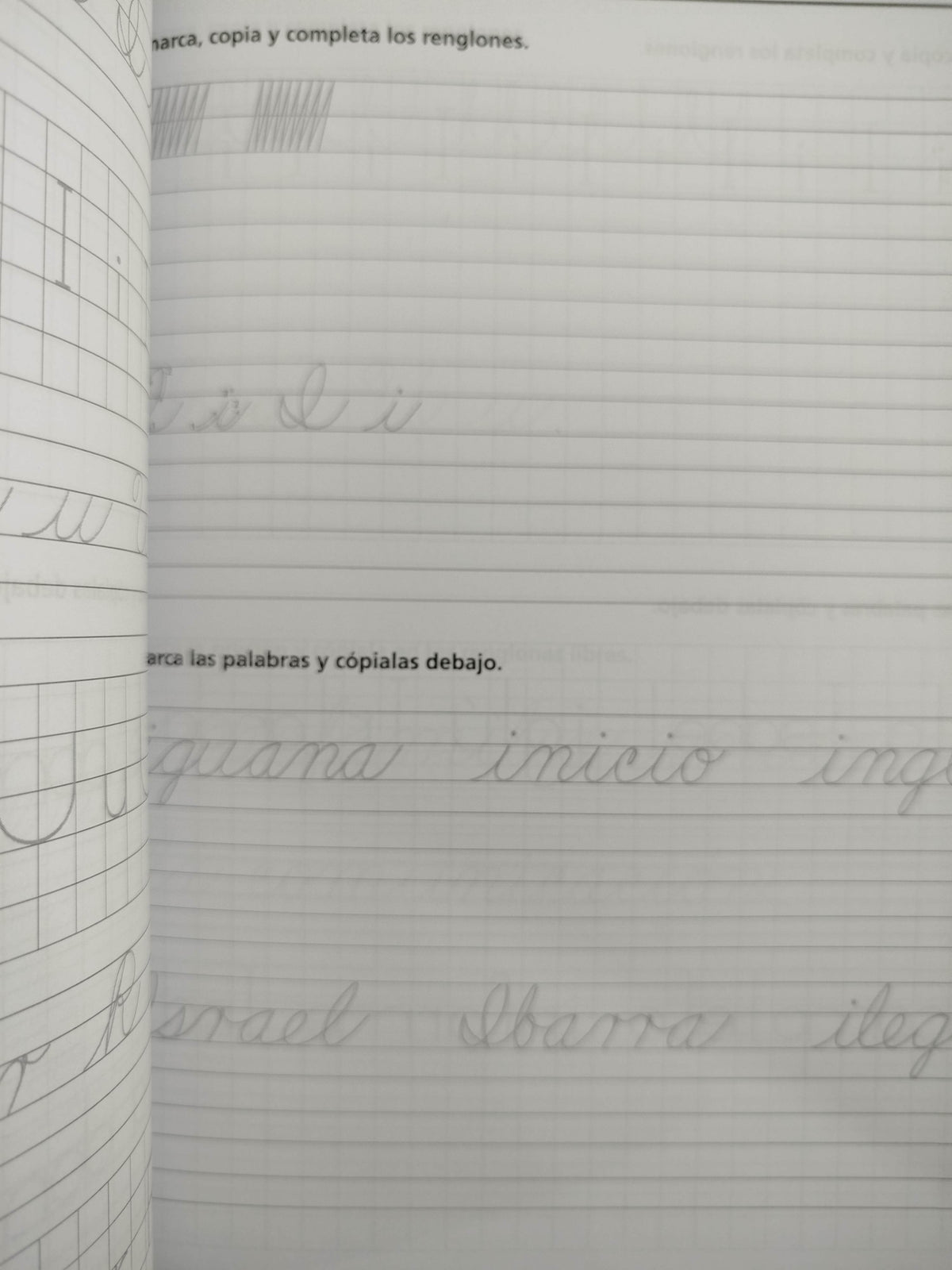 Ejercicios de Caligrafía 1 de primaria by Varios