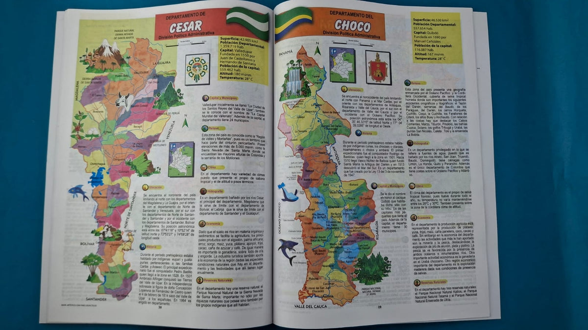 Atlas de Colombia cartilla 48 pág. by Varios