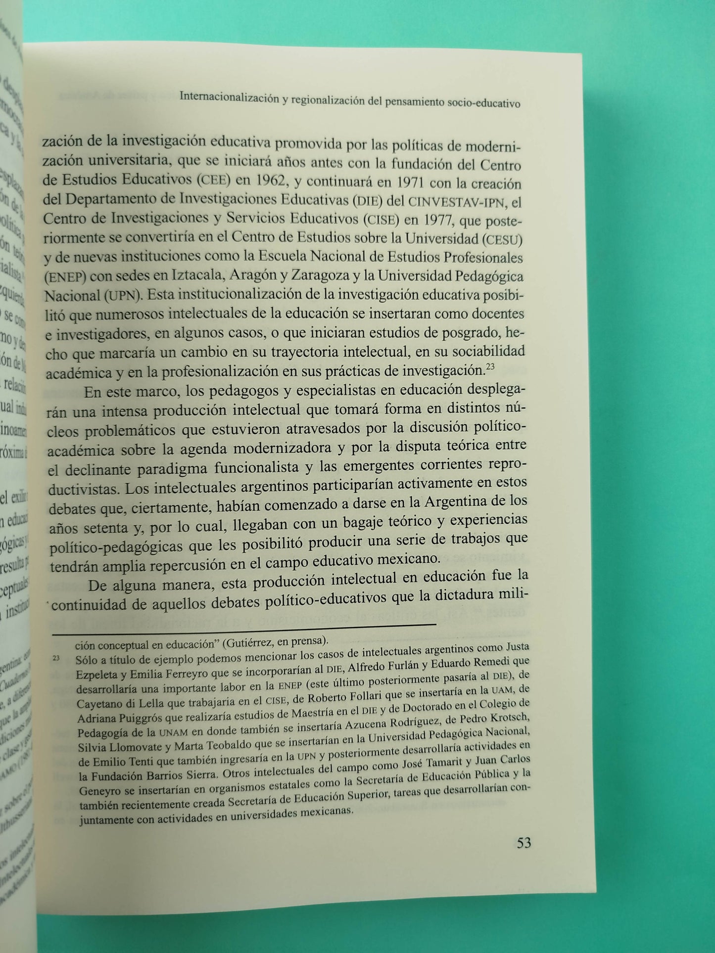 Producción de Conocimiento y procesos de internacionalización en México y otros países de América
