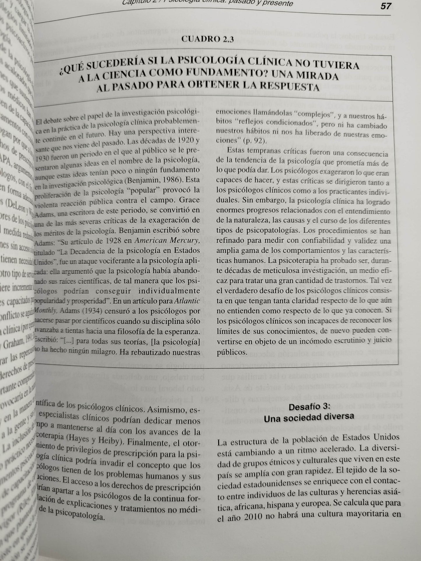 Introducción a la psicología clínica ciencia y práctica by Bruce E Compas