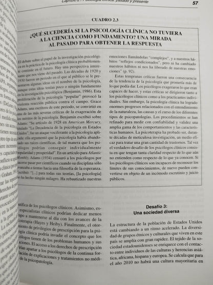 Introducción a la psicología clínica ciencia y práctica by Bruce E Compas