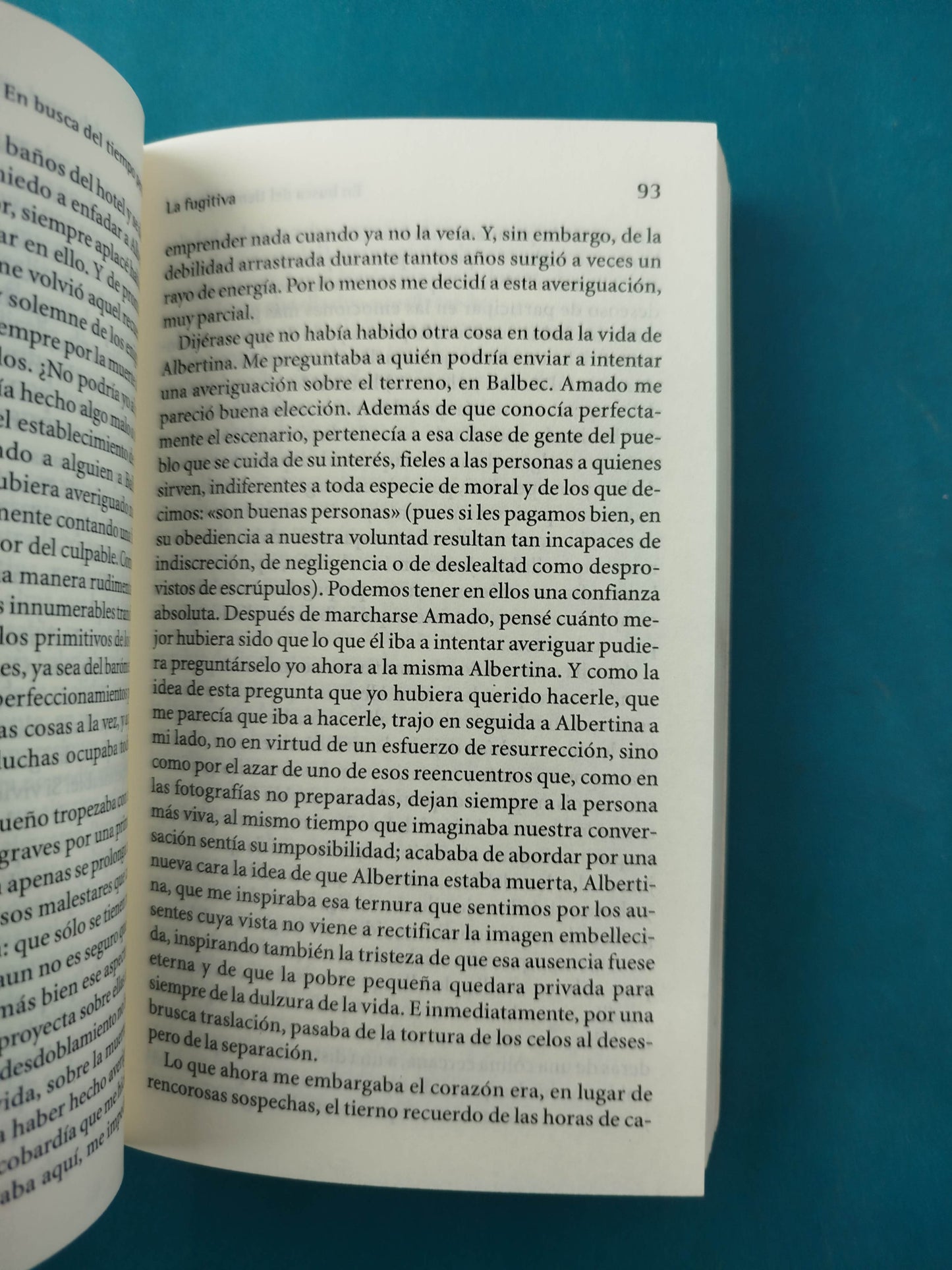 En busca del tiempo perdido La fugitiva vol 6
