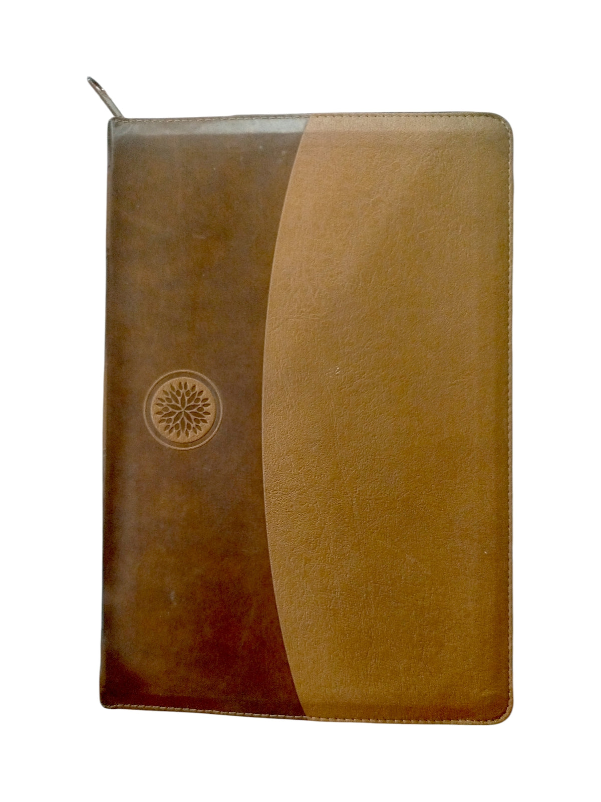 Biblia rvr 1960 letra grande tipo agenda marrón miel con cierre e imágenes de la tierra santa by Reina Valera 1960