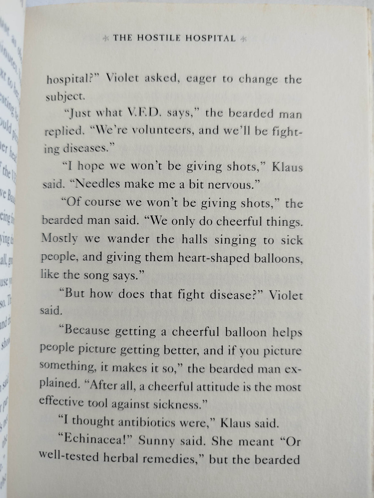 A series of unfortunate events the hostile hospital 8 by Lemony Snickert
