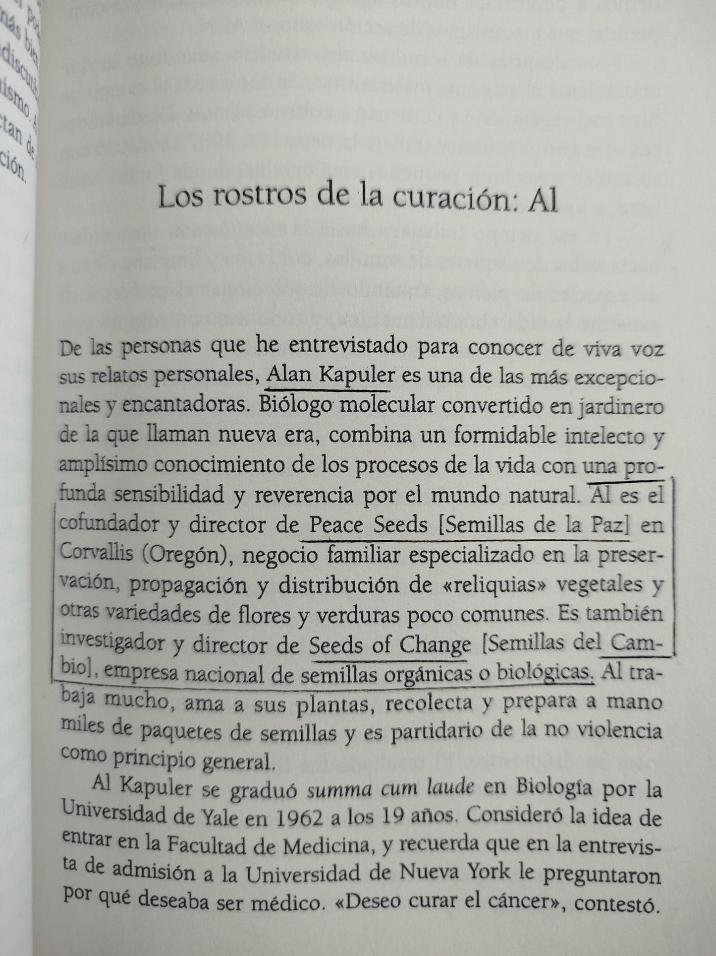 La curación espontanea by Dr Andrew Weil