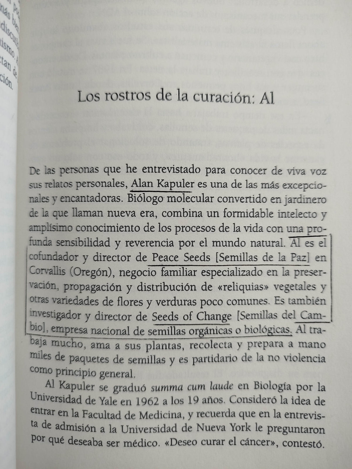 La curación espontanea by Dr Andrew Weil
