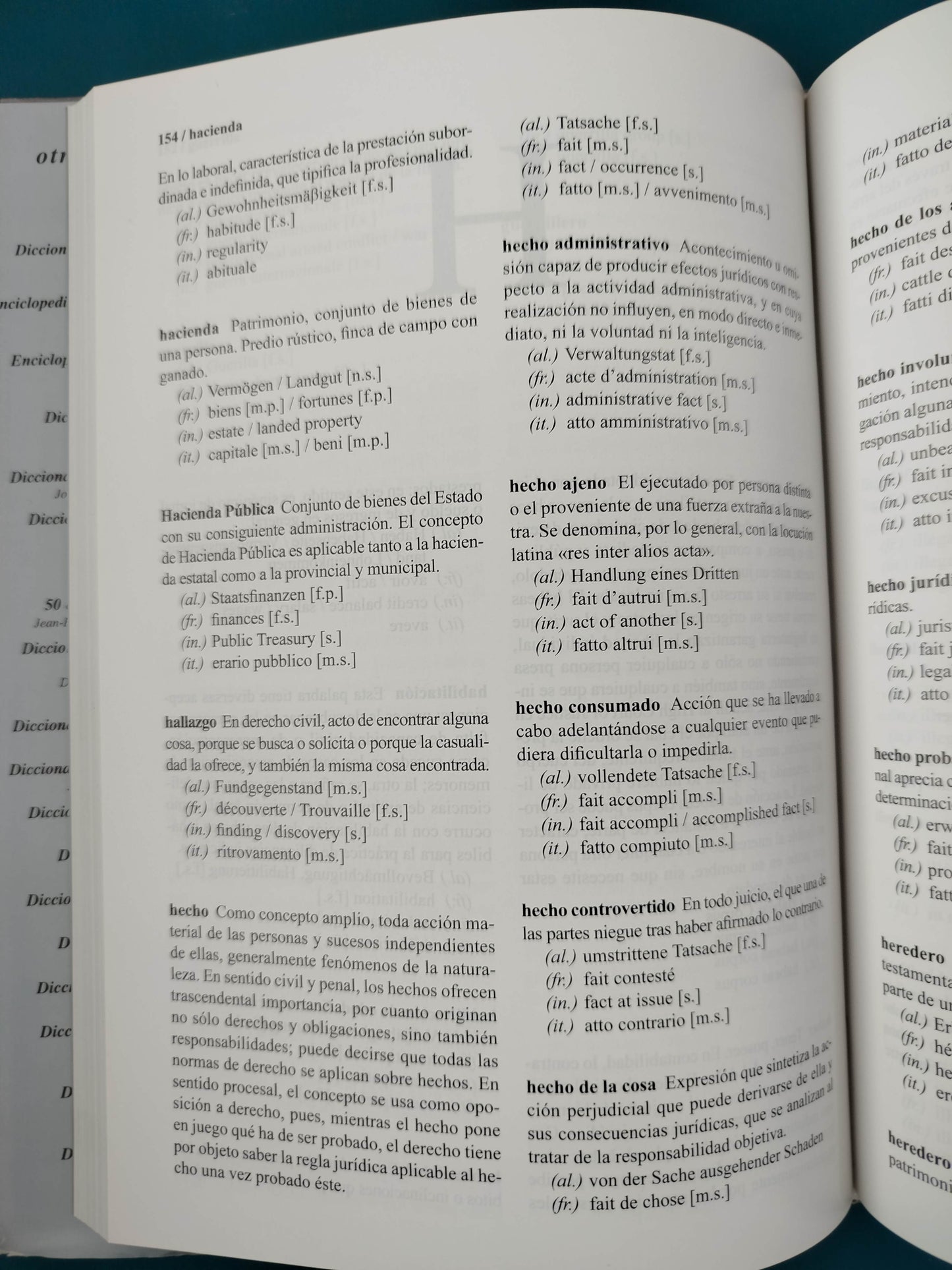 Glosario multilingüe de términos jurídicos y económicos