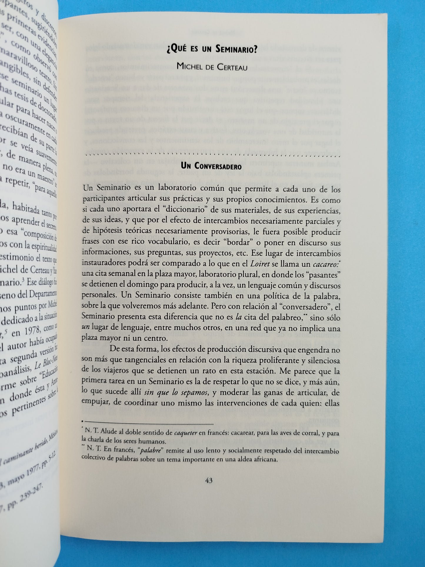 Relecturas de Michel de Certeau