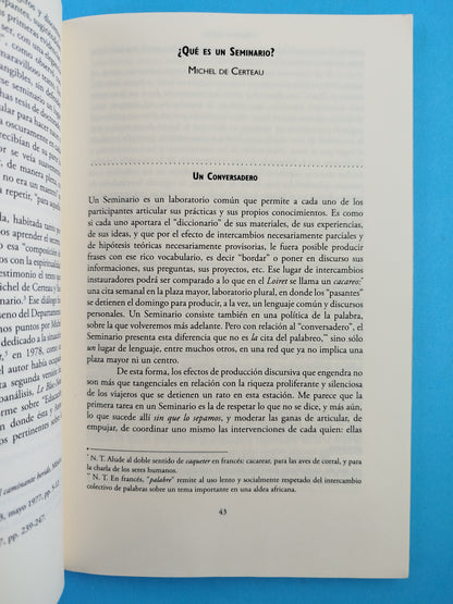 Relecturas de Michel de Certeau