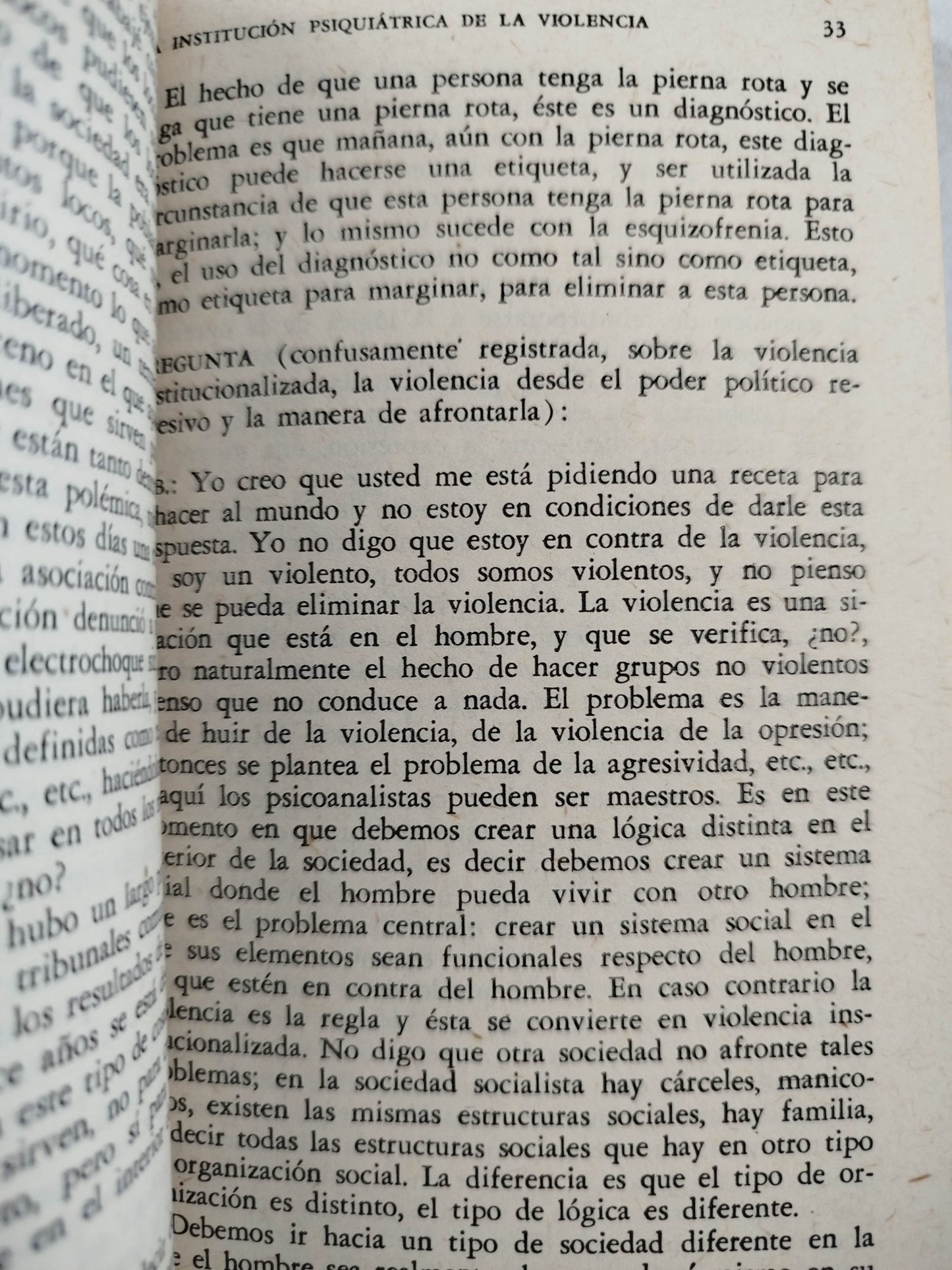 Razón, locura y sociedad by Franco Basaglia, Marie Langer