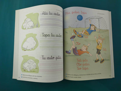 Trazos y saberes B cursiva Desarrollo psicomotriz Lectoescritura inicial