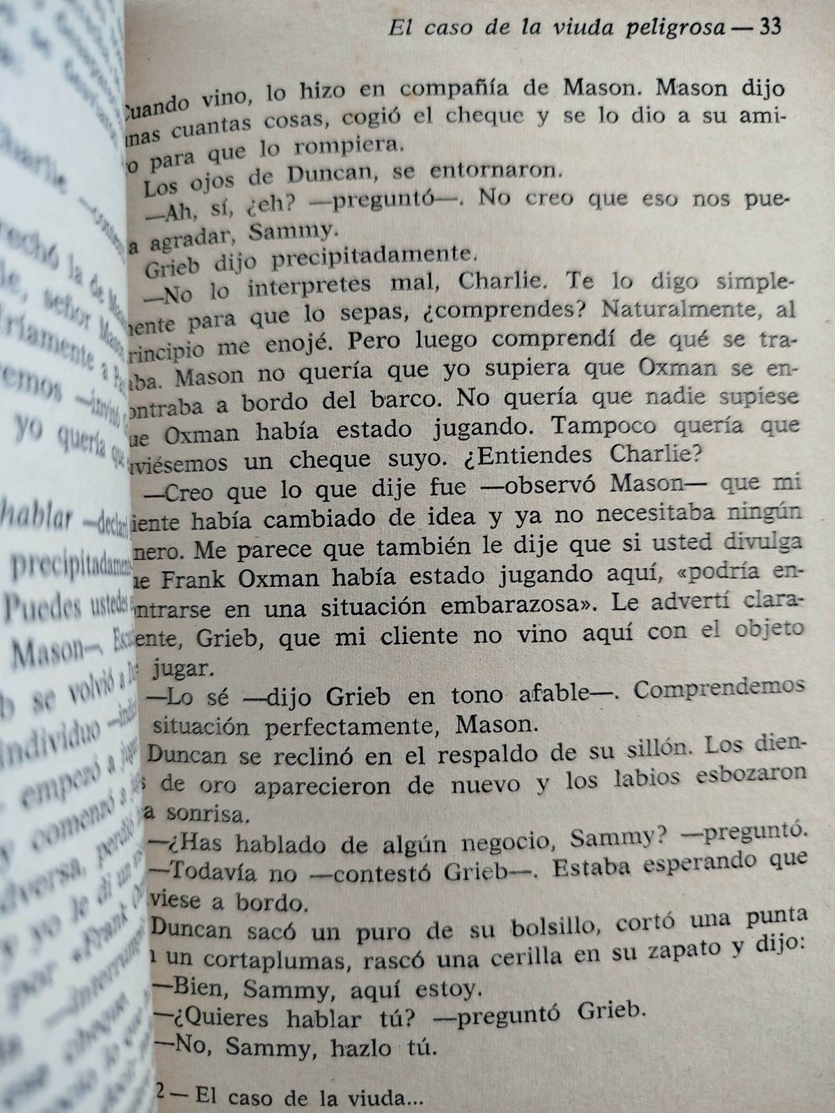 El Caso De La Viuda Peligrosa by Erle Stanley Gardner