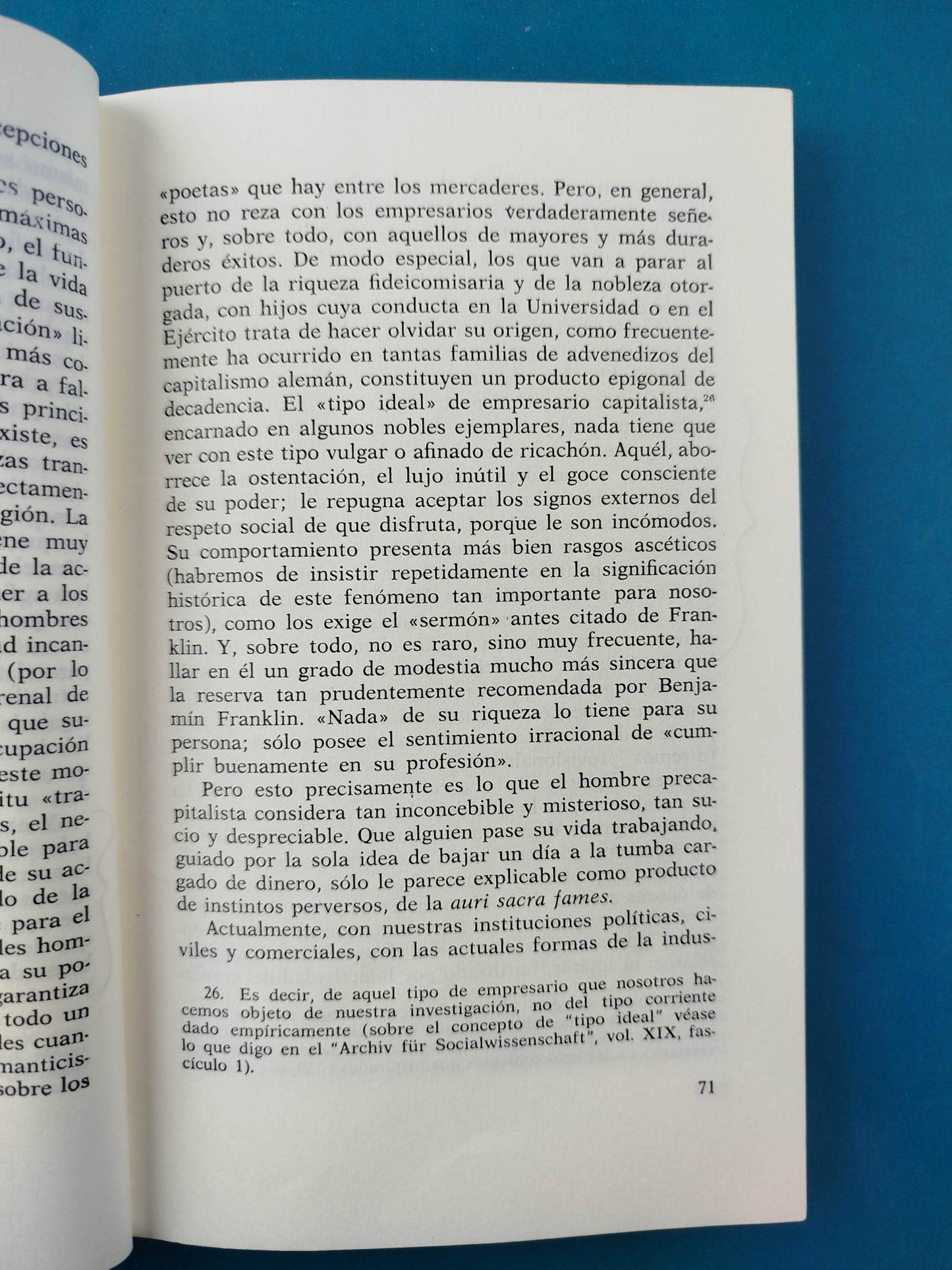 La Ética Protestante y El Espíritu del Capitalismo