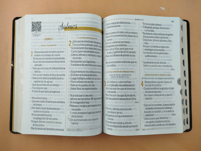 Biblia reina valera 1960 letra súper gigante negra con índice sin cierre by Sociedades bíblicas unidas
