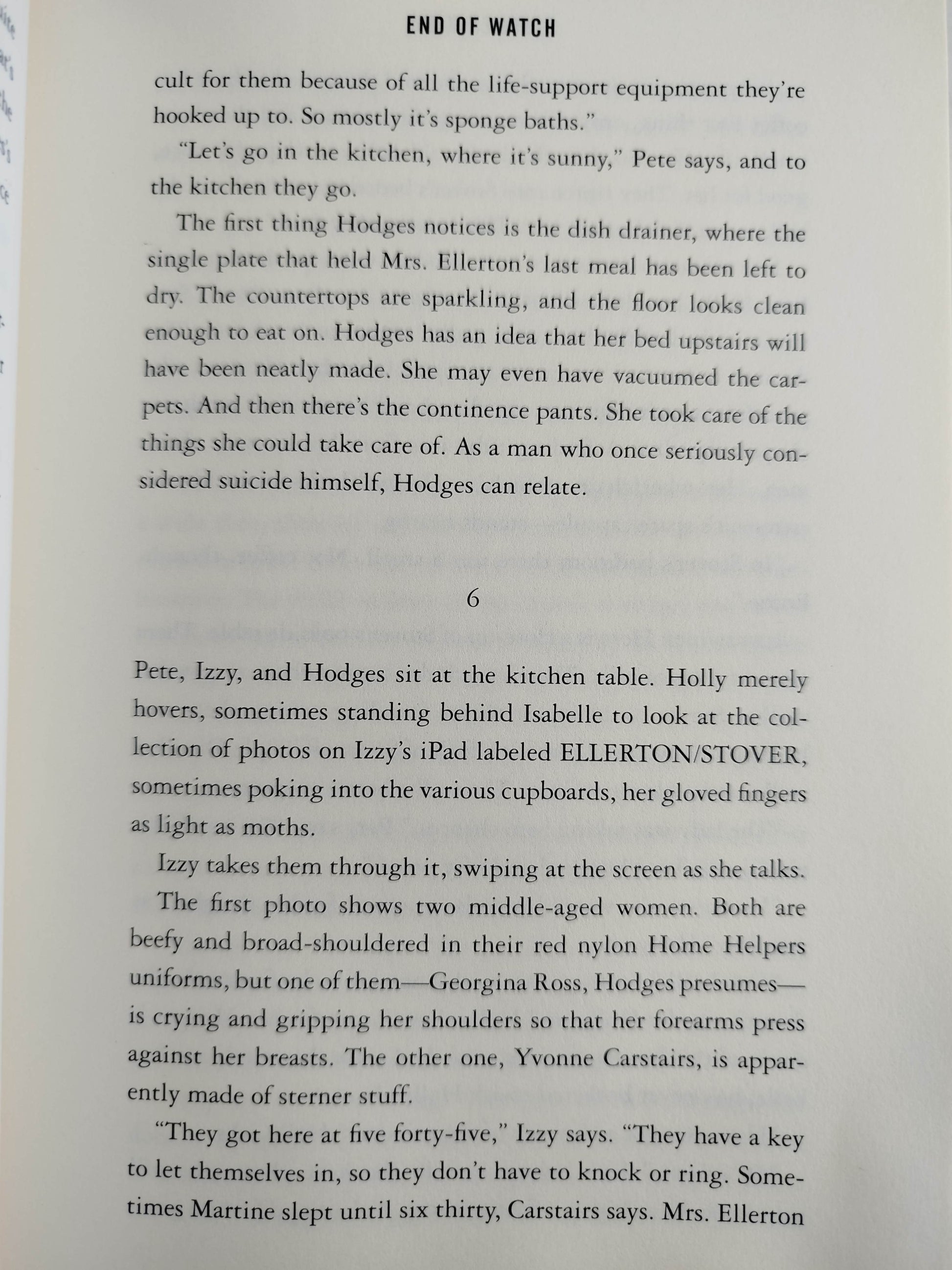 End of watch by Stephen King