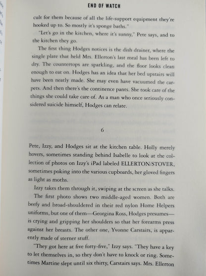 End of watch by Stephen King