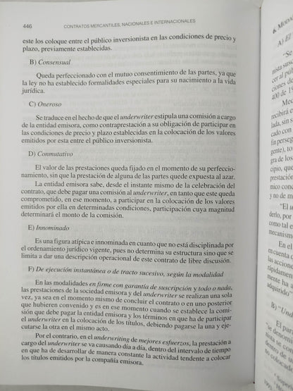 Contratos Mercantiles Nacionales e internacionales by Lisandro Peña Nossa