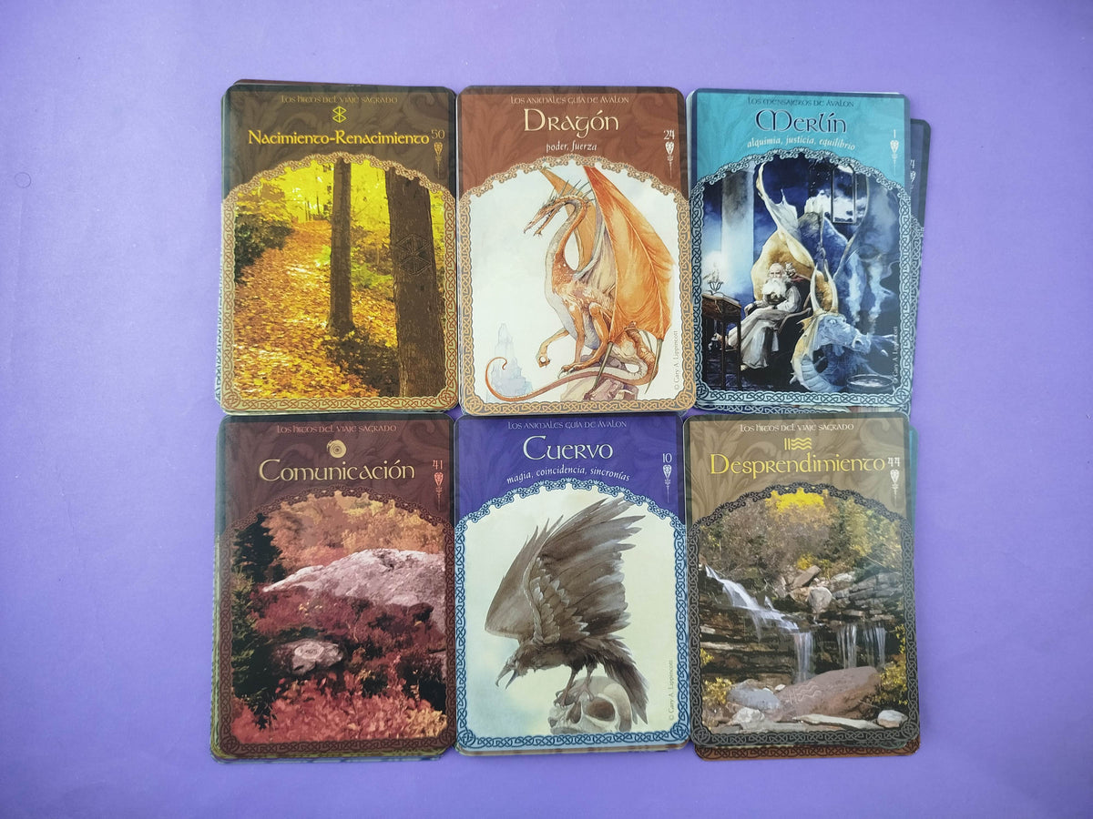 La sabiduría de Ávalon. 52 cartas oráculo y libro guía (caja) by Colette Baron-Reid