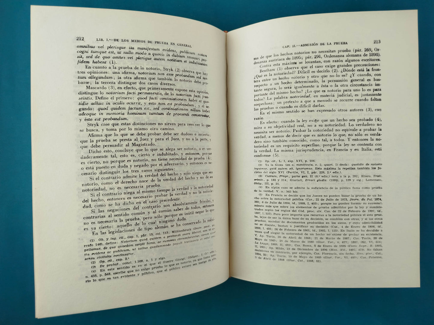 Teoría General de la Prueba en Derecho Civil 5 tomos 4ta ed (1983)