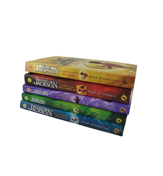 Saga Completa Percy Jackson 5 Tomos by Rick Riordan