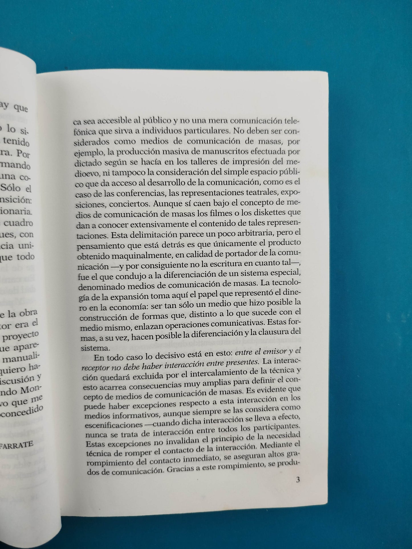 La realidad de los medios de masas