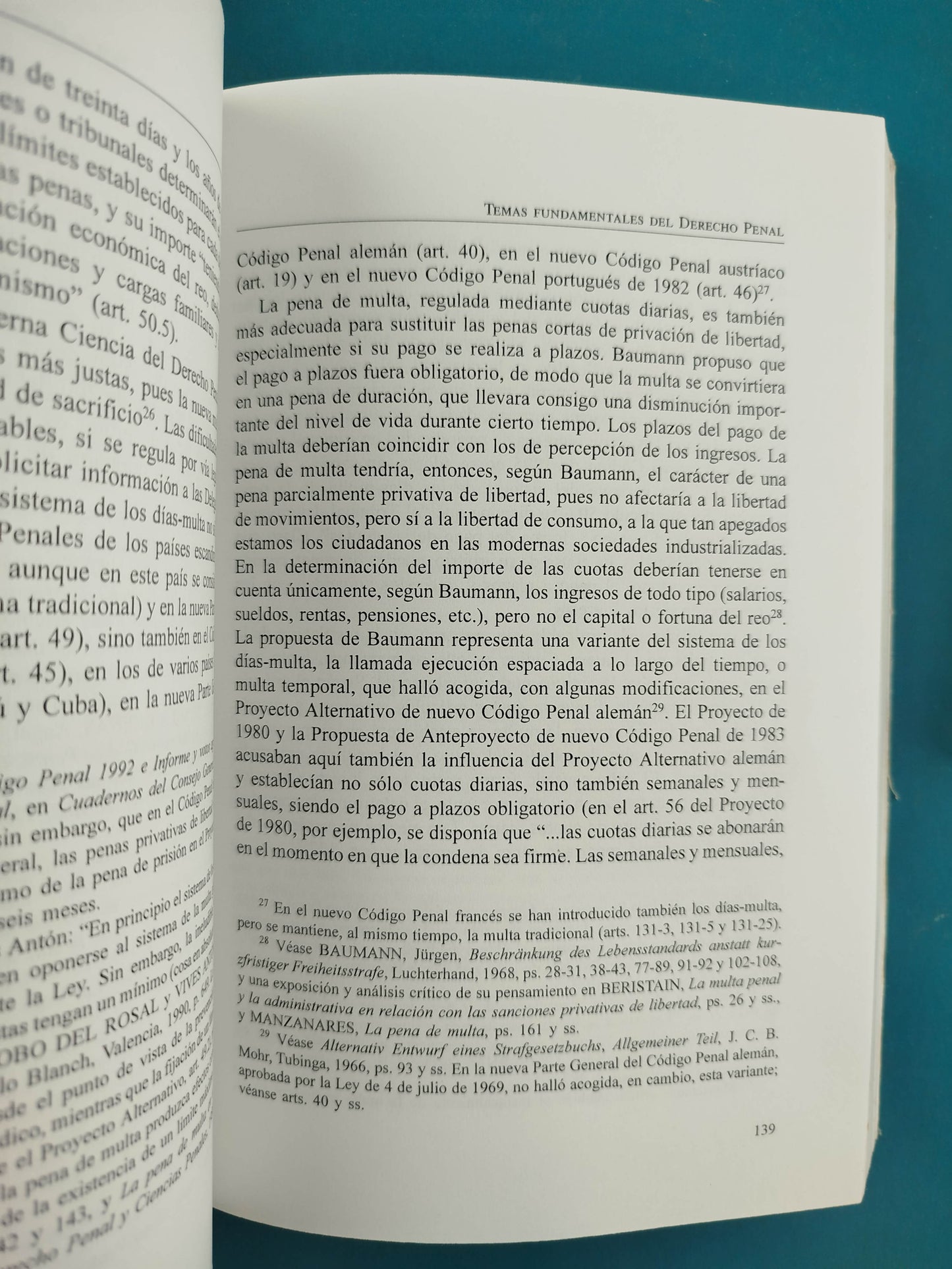 Temas fundamentales del derecho penal. 3 tomos