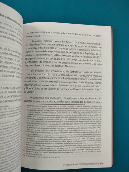 La reforma a la contratación pública-interpretacion y alcance de la ley 1150 de 2007 y sus decretos reglamentarios