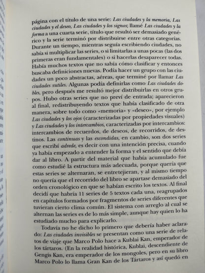 Las ciudades invisibles by Italo Calvino