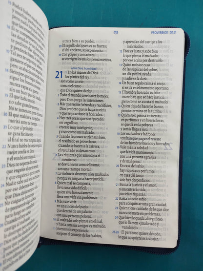 Biblia Tla Letra Grande El Camino Azul Cierre by Lenguaje actual
