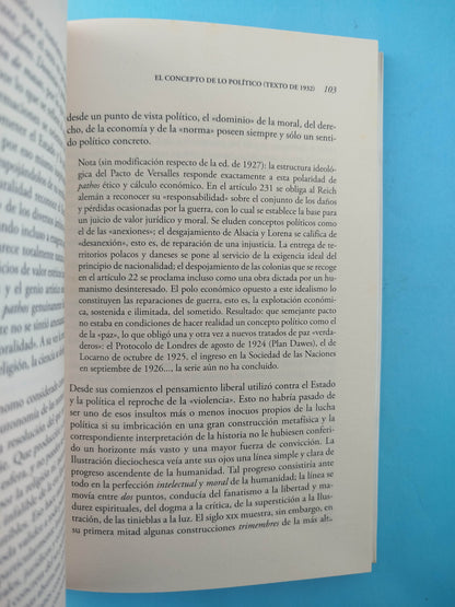 El Concepto de Lo Político
