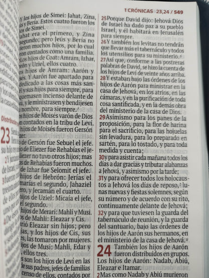 Biblia rvr letra grande azul - verde estampado by Reina Valera 1960