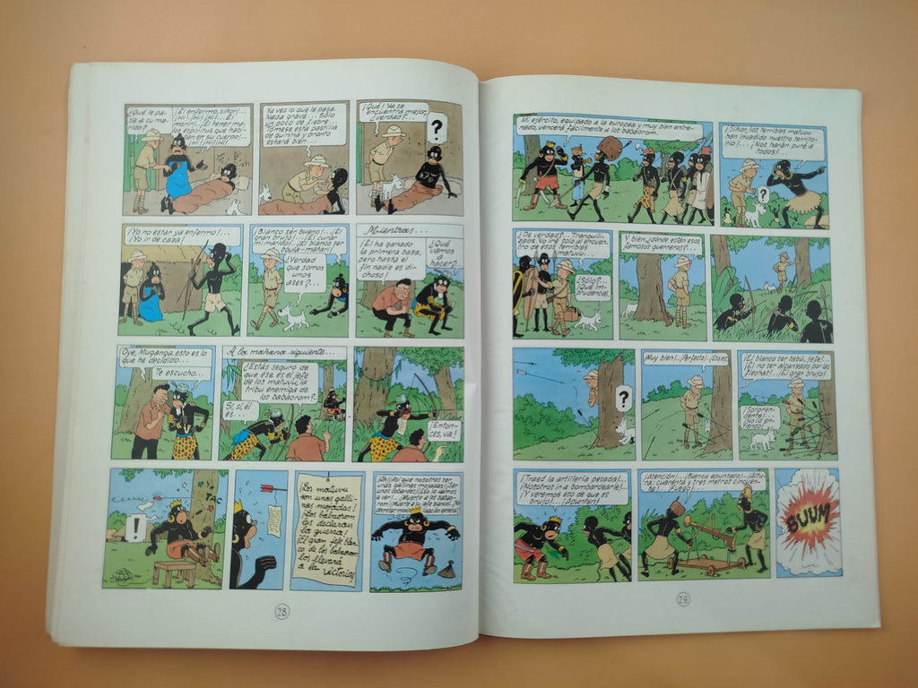 Tintín en el Congo by Georges Remi