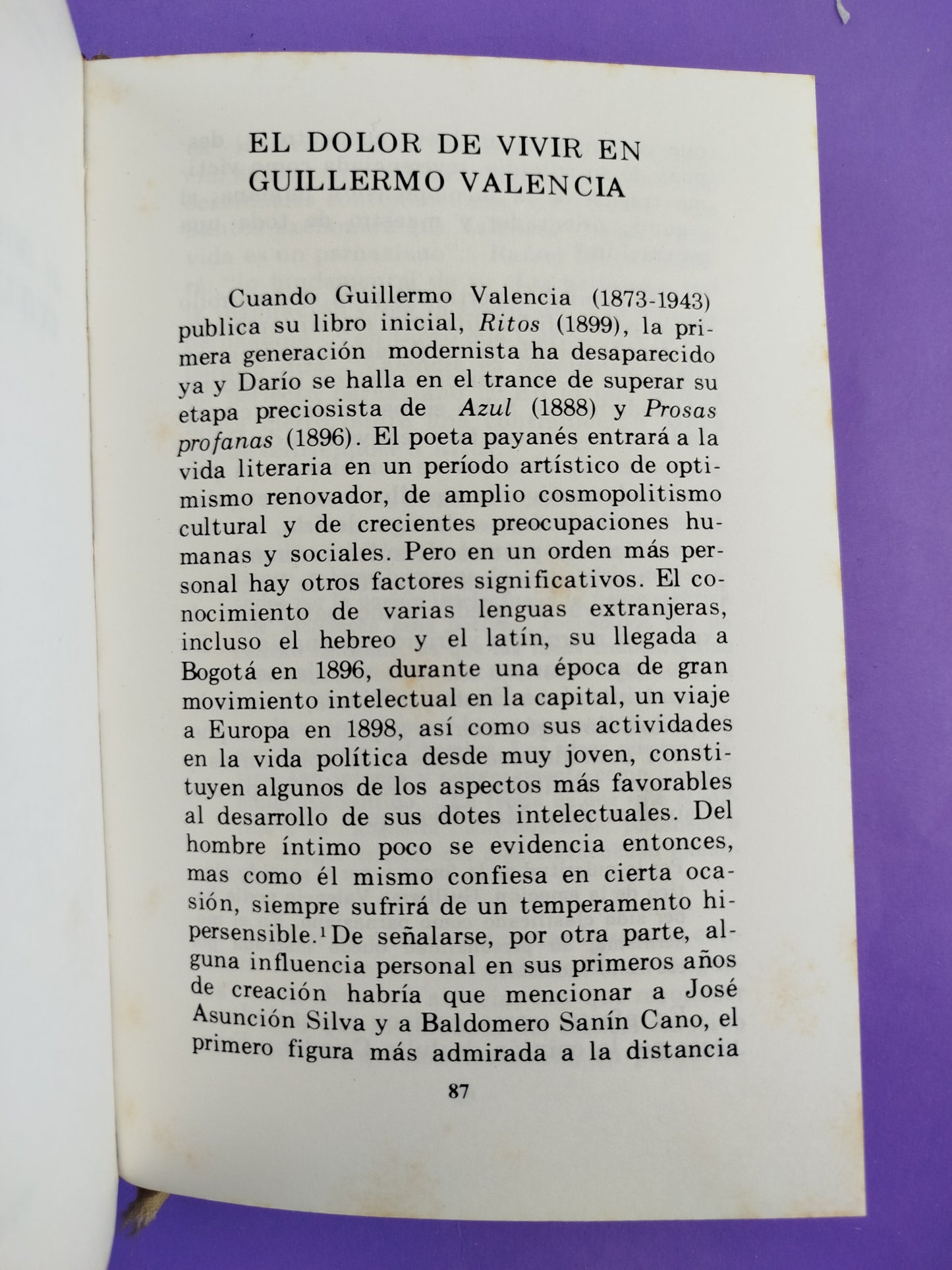 Estudios Edicion en Homenaje a Guillermo Valencia 1873-1873